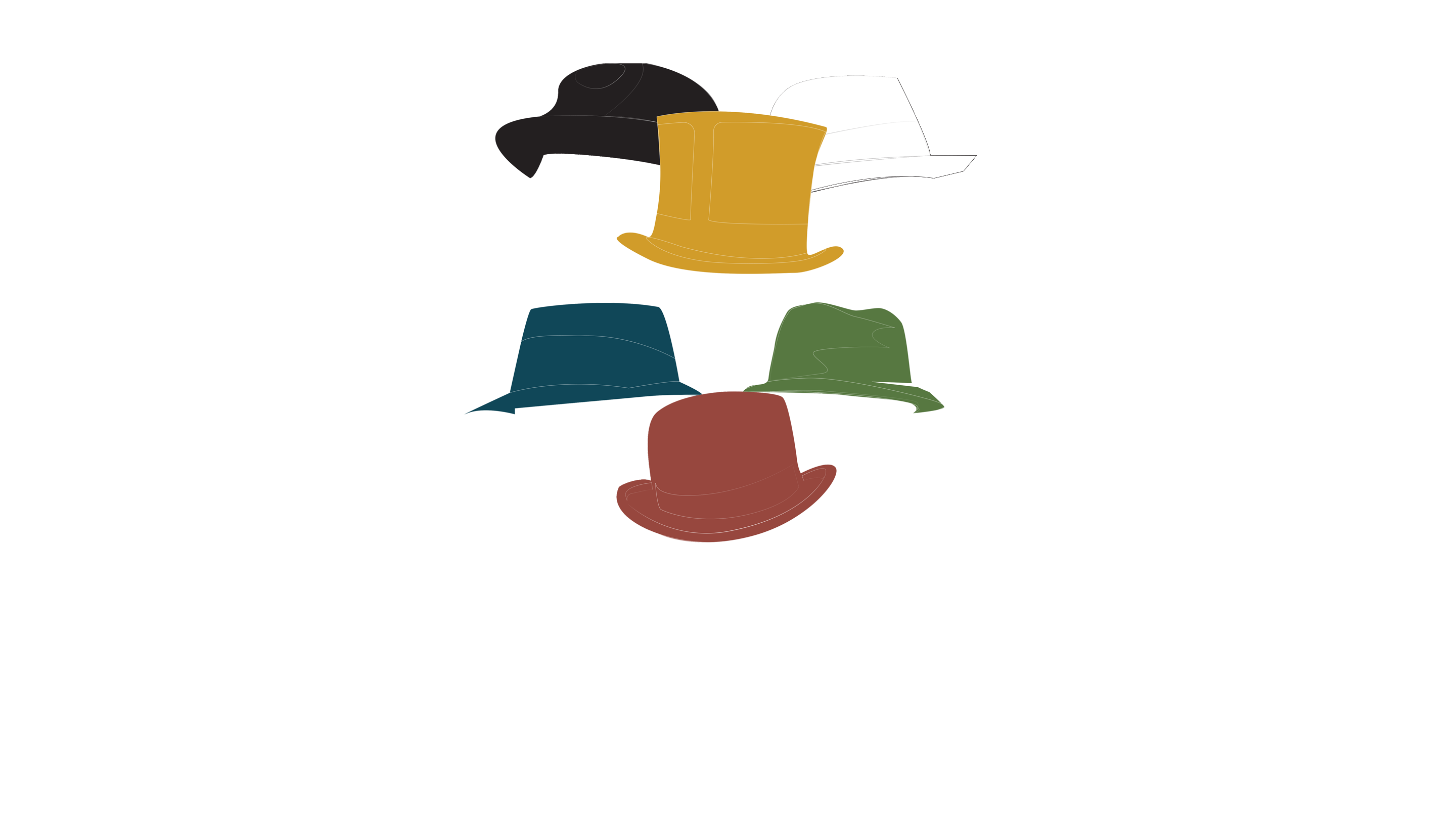 6 Hats Logo White